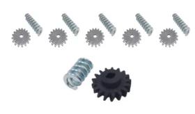 Kit P/5 Espeto Giratório + Engrenagem Nylon Rosca S/fim