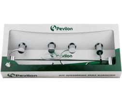Kit P/ Banheiro 5 Pcs Essence 5220 - Pevilon Kit P/ Banheiro 5 Pcs Essence 5220 - Pevilon