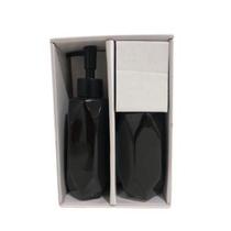 Kit p/ Banheiro Porta Sabonete Liquido e Porta Escova de Dente Diamante Cerâmica - casa tem