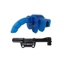 Kit p/ Bike Limpador de Correntes + Mini Bomba de Ar Manual