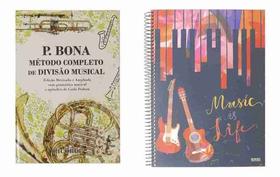 Kit P.bona Método Completo de Divisão Musical + Caderno de Música Pentagrama - Ricordi