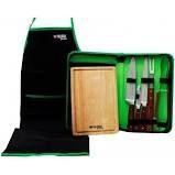 Kit P/ Churrasco C/ 8 Peças Inox - Palisad Kit P/ Churrasco C/ 8 Peças Inox - Palisad