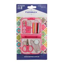 Kit p/ Costura 15pcs Pink Viagem Lanmax