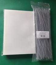 Kit p/ Encadernação A4 c/150 un A4 TRANSPARENTE LINE + PRETO COURO + ESPIRAIS TRANSPARENTE Kit p/ Encadernação A4 c/150 un A4 TRANSPARENTE LINE + PRETO COURO + ESPIRAIS TRANSPARENTE