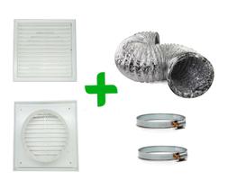 Kit P/ Inst. De Coifas C/ Grelha De Exaustão Fixa125mm E Duto 3m Kit P/ Inst. De Coifas C/ Grelha De Exaustão Fixa125mm E Duto 3m