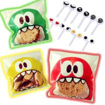 Kit P/ Lancheira Escolar Infantil Mini Garfinhos E Saquinhos