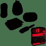 Kit p/limpeza automotiva c/9pcs nove54 vonder