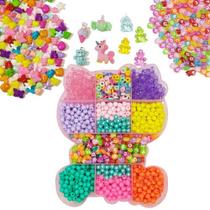 Kit P Montar Pulseiras Borboleta Miçangas Colorida Infantil