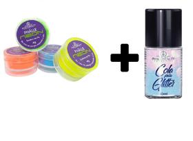 Kit P/ Olhos Verão, 5un Sombra Neon Cola Phállebeauty