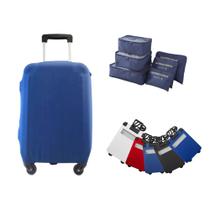 Kit P Organizador de Mala + Capa + 5 Tags básica Qualidade Cor:Vinho Kit P Organizador de Mala + Capa + 5 Tags básica Qualidade Cor:Vinho