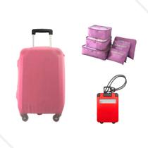Kit P organizador de mala + Capa + 5 tags básicas