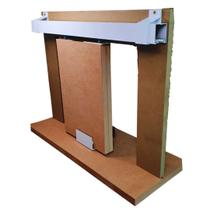 Kit p/ Porta Correr Trilho Alumínio 35x35 3,00m Branco - RDA-2 - KT-703B