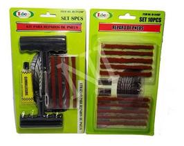 Kit P/ Reparo Pneu 15 Macarrão Carro Moto S/ Câmara