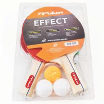 Kit P/ Tênis de Mesa Effect Poker c/ Raquetes e Bolas