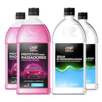 Kit p/ Trocar Água do Radiador Carros Motos Utilitários 4L