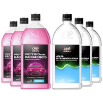 Kit p/ Trocar Água do Radiador Carros Motos Utilitários 6L