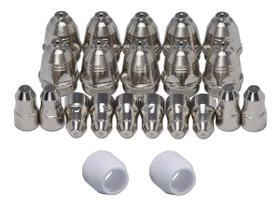 Kit P80 Consumíveis Plasma 10 Bicos + 10 Eletrodo + 2 Bocal Kit P80 Consumíveis Plasma 10 Bicos + 10 Eletrodo + 2 Bocal