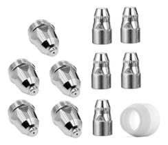 Kit P80 Consumíveis Plasma 5 Bicos + 5 Eletrodo + 2 Bocal Kit P80 Consumíveis Plasma 5 Bicos + 5 Eletrodo + 2 Bocal