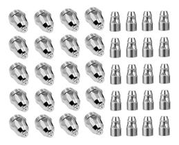 Kit P80 Consumíveis Plasma Tocha 20 Bicos + 20 Eletrodos P80 Kit P80 Consumíveis Plasma Tocha 20 Bicos + 20 Eletrodos P80