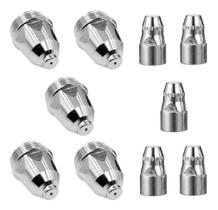 Kit P80 Consumíveis Plasma Tocha 5 Bicos + 5 Eletrodos Tocha P80 Kit P80 Consumíveis Plasma Tocha 5 Bicos + 5 Eletrodos Tocha P80