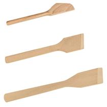 Kit Pá para doce 23 Cm Espátulas 27 34 Cm de pau madeira