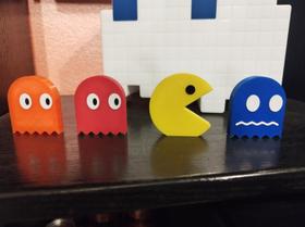 Kit Pac-Man Decoração Geek 4 peças
