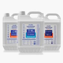 Kit Pacífico - Multiuso 5l, Lava Louças 5l e Lava Roupas Concentrado Neutro 5l - Onda Eco Kit Pacífico - Multiuso 5l, Lava Louças 5l e Lava Roupas Concentrado Neutro 5l - Onda Eco