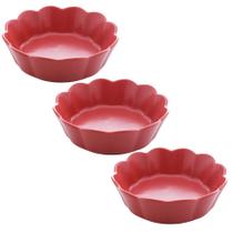 Kit Pack 03 Bowls De Porcelana Petala Vermelho Matt Wolff