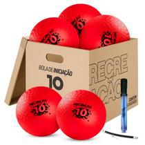 Kit Pack bolas iniciação infantil nº 10 Pista E Campo - 5und Kit Pack bolas iniciação infantil nº 10 Pista E Campo - 5und
