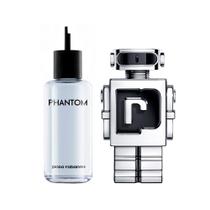 Kit Paco Rabanne Phantom EDT Perfume Masculino 200ml Refil + Perfume 150ml Recarregável Kit Paco Rabanne Phantom EDT Perfume Masculino 200ml Refil + Perfume 150ml Recarregável