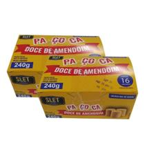 Kit Paçoca Rolha Slet Alimentos Slet Alimentos 16 Unidades 240g 2 Unidades