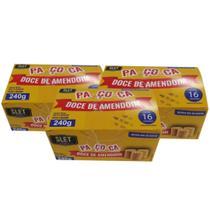 Kit Paçoca Rolha Slet Alimentos Slet Alimentos 16 Unidades 240g 3 Unidades