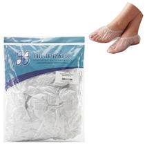 Kit Pacote Propé Plástico 100un Descartável Sapatilha Pés Kit Pacote Propé Plástico 100un Descartável Sapatilha Pés
