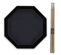 Kit Pad Estudo Bateria 12Pol e Baquetas Marfim Torelli TQ200