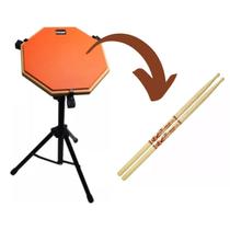 Kit Pad Praticável + Baqueta 5A Suporte Regulável Liverpool