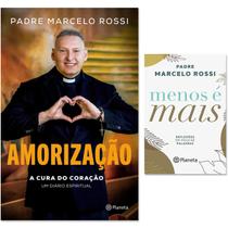 Kit Padre Marcelo Rossi - Menos é Mais Reflexões em Poucas Palavras + Amorização Cura do Coração Diário Espiritual - Planeta Kit Padre Marcelo Rossi - Menos é Mais Reflexões em Poucas Palavras + Amorização Cura do Coração Diário Espiritual - Planeta
