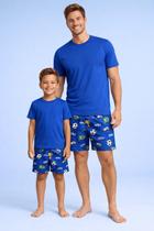 Kit Pai e Filho ou Filha Conjunto Brasil Copa Pijama Pai e Infantil Menino ou Menina Combinando