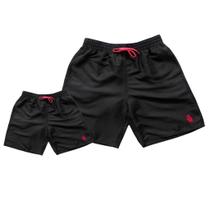 Kit Pai e Filho Short Tactel Masculino Bermudas Iguais