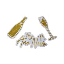 Kit Painéis Feliz Ano Novo Decoração de Réveillon Elegante Kit Painéis Feliz Ano Novo Decoração de Réveillon Elegante