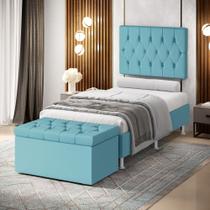 Kit Painel Centaurus 100 e Calçadeira Sagitarius Couro Aradecor