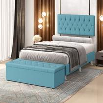 Kit Painel Centaurus 200 e Calçadeira Sagitarius Couro Aradecor