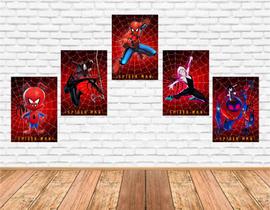 Kit Painel Com 5Un Aranhaverso/Spiderverse