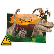 Kit Painel de Aniversário Reino dos Dinossauros 7 Itens