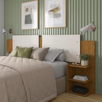 Kit Painel de Cama Box Com 2 Mesas de Cabeceira Regulavel Casal, Queen e King Cores Kit Painel de Cama Box Com 2 Mesas de Cabeceira Regulavel Casal, Queen e King Cores