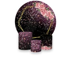 Kit Painel de Festa Redondo e Capas De Cilindro - Diversos Temas Kit Painel de Festa Redondo e Capas De Cilindro - Diversos Temas