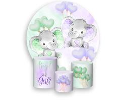 Kit Painel de Festa Redondo e Capas De Cilindro - Diversos Temas Kit Painel de Festa Redondo e Capas De Cilindro - Diversos Temas