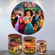 Kit Painel de Festa Redondo Trio Cilindro - ENCANTO Kit Painel de Festa Redondo Trio Cilindro - ENCANTO