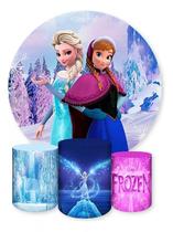 Kit Painel de Festa Redondo Trio Cilindro - FROZEN Kit Painel de Festa Redondo Trio Cilindro - FROZEN