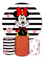 Kit Painel de Festa Redondo Trio Cilindro - MINNIE Kit Painel de Festa Redondo Trio Cilindro - MINNIE
