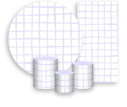 Kit Painel De Festa + Trio Capa Cilindro + Faixa Veste Fácil - Estampa Grid Quadriculado Lilás 035 Kit Painel De Festa + Trio Capa Cilindro + Faixa Veste Fácil - Estampa Grid Quadriculado Lilás 035